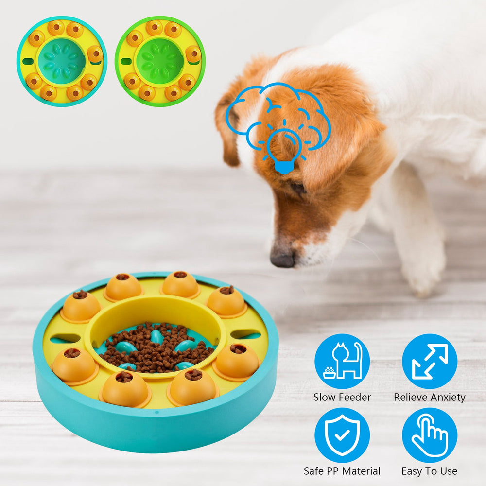 Interactive Puzzle Feeder – Slow Feeding & Treat Dispensing Toy for Dogs & Cats