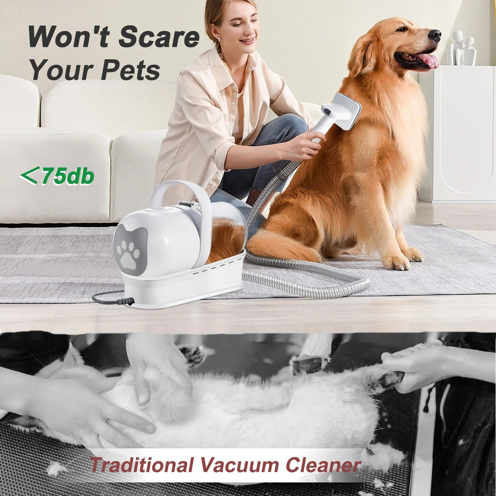 7-in-1 Vacuum Pet Grooming Kit – Professional Grooming & Hair Removal System
