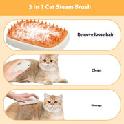 USB Rechargeable Pet Steam Brush – Spray Massage Grooming Comb for Dogs & Cats — 6