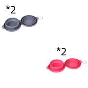 Foldable Double Pet Bowl – Portable Food & Water Bowl for Dogs & Cats — 11