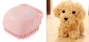 Silicone Pet Bath Brush – Soft Grooming & Massage Brush for Dogs & Cats — 14