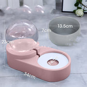 1.8L Automatic Pet Water Fountain & Food Bowl – Gravity Feeder for Dogs & Cats — 4