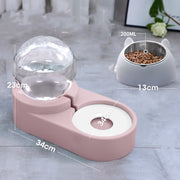 1.8L Automatic Pet Water Fountain & Food Bowl – Gravity Feeder for Dogs & Cats — 5