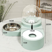 1.8L Automatic Pet Water Fountain & Food Bowl – Gravity Feeder for Dogs & Cats — 12