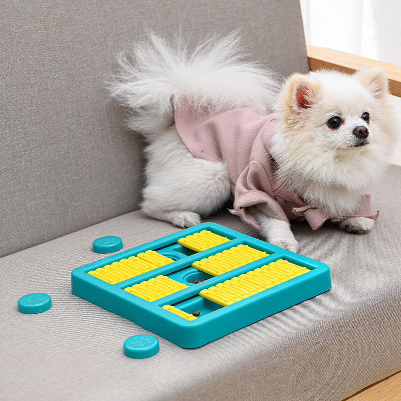Rotating Interactive Slow Feeder Toy – Educational Treat Dispensing Toy for Dogs