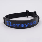 LED Display Dog Harness – Adjustable Reflective Safety Harness — 6