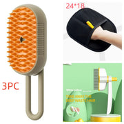 3-in-1 Electric Pet Steam Brush Electric Steam Pet Grooming Comb — 18
