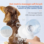 Automatic Foaming Pet Bath Brush – Electric Shampoo Dispenser & Massage Grooming Brush — 7