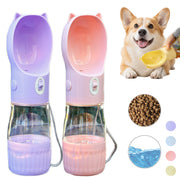 2-in-1 Portable Dog Water Bottle – Leak-Proof Travel Water & Food Container — 1