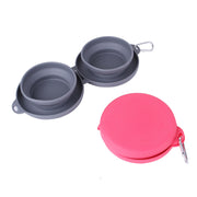 Foldable Double Pet Bowl – Portable Food & Water Bowl for Dogs & Cats — 8