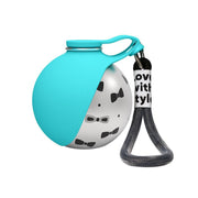 Portable Stainless Steel Dog Water Bottle with Built-in Bowl | 10oz Leak-Proof Travel Water Dispenser for Dogs & Cats | No-Spill Pet Water Bottle for Walking, Hiking & Travel — 11