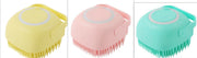 Silicone Pet Bath Brush – Soft Grooming & Massage Brush for Dogs & Cats — 12