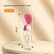 2-in-1 Portable Dog Water Bottle & Food Container – Travel Feeder with Drinking Bowl — 3