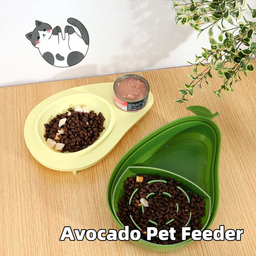 2-in-1 Automatic Pet Feeder – 690ml Water Dispenser & Slow Feed Bowl