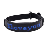 LED Display Dog Harness – Adjustable Reflective Safety Harness — 3