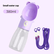 2-in-1 Portable Dog Water Bottle – Leak-Proof Travel Water & Food Container — 10