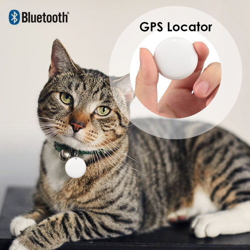Smart GPS Pet Tracker Tag | Mini Anti-Lost Locator for Dogs, Cats, Keys & Bags | Bluetooth Key Finder with Real-Time Item Finder
