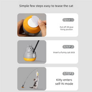 Cat Teaser Wand Steel Wire Dragon Cat Toy With Bell Fish Interactive Bite Resistant Durable Self Amusing Pet Toy For Cats — 4