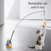 Cat Teaser Wand Steel Wire Dragon Cat Toy With Bell Fish Interactive Bite Resistant Durable Self Amusing Pet Toy For Cats — 1