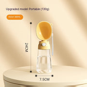 2-in-1 Portable Dog Water Bottle & Food Container – Travel Feeder with Drinking Bowl — 7