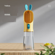 Portable Pet Feeding & Water Cup – 2-in-1 Travel Food & Water Bottle — 2