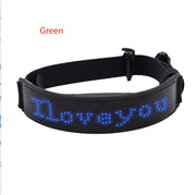 LED Display Dog Harness – Adjustable Reflective Safety Harness — 7