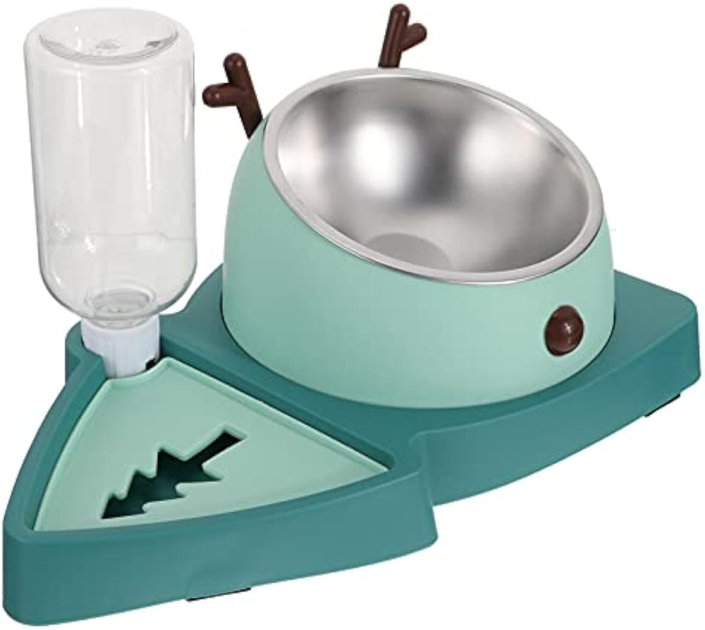 2-in-1 Slow Feeder Dog Bowl with Water Tray | Anti-Choke Pet Food Bowl | Detachable Non-Slip Feeding Bowl for Dogs & Cats