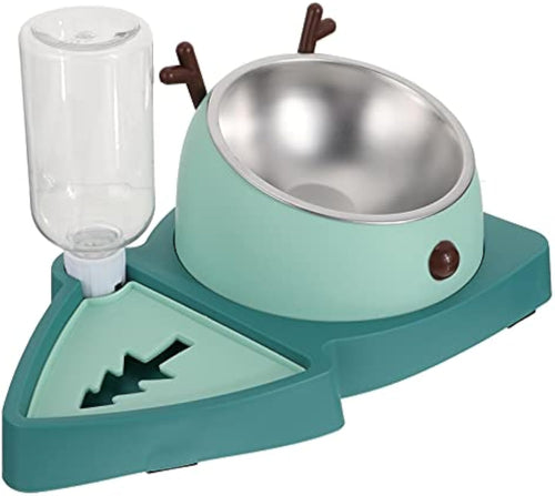 2-in-1 Slow Feeder Dog Bowl with Water Tray | Anti-Choke Pet Food Bowl | Detachable Non-Slip Feeding Bowl for Dogs & Cats