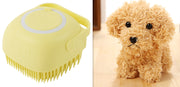 Silicone Pet Bath Brush – Soft Grooming & Massage Brush for Dogs & Cats — 15