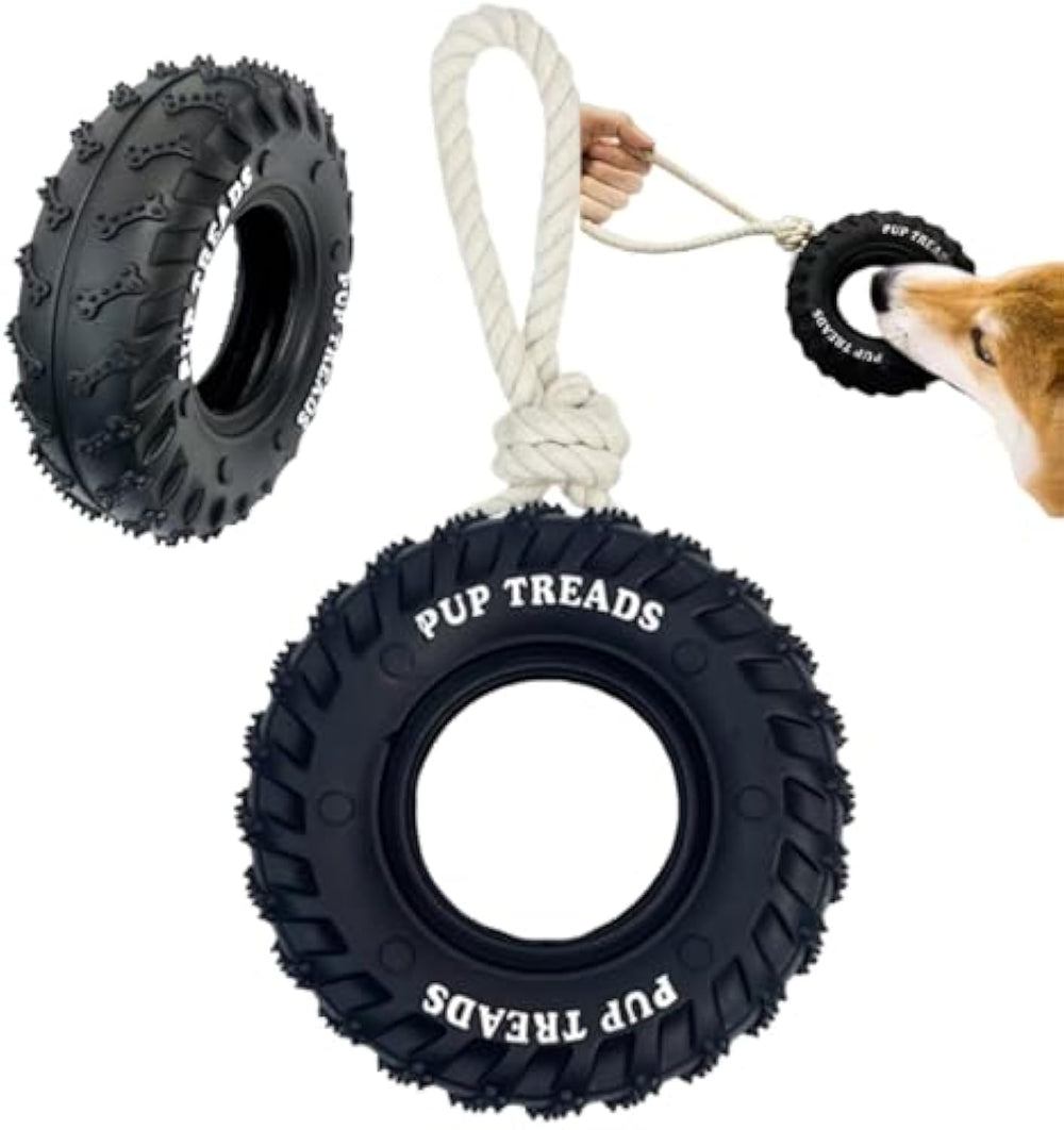 Tough Interactive Dog Toy – Durable Treat Dispensing Chew Toy for Aggressive Chewers