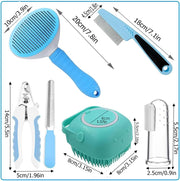 7-Piece Pet Grooming Kit – Complete Self-Cleaning Care Set for Dogs & Cats — 5
