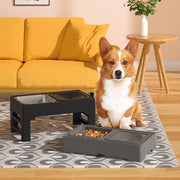 Adjustable Raised Double Dog Bowl – Stainless Steel Food & Water Feeder — 1